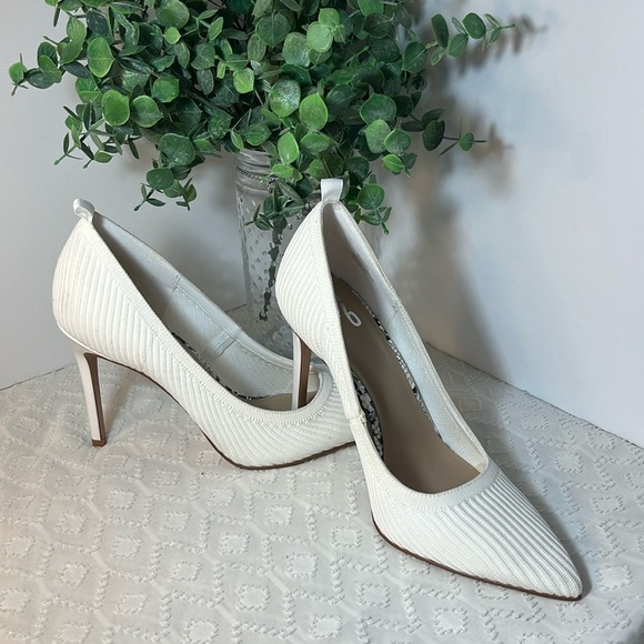 Mix No. 6 Shoes - Mix No. 6 White Stretch Knit/Webbing Women Size 9 1/2
